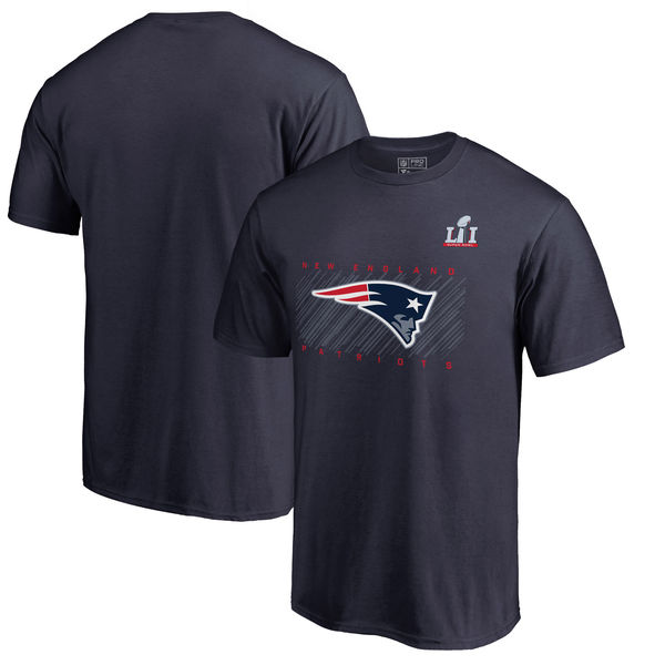 New England Patriots Pro Line by Fanatics Branded Super Bowl LI Bound Scamper T-Shirt - Navy